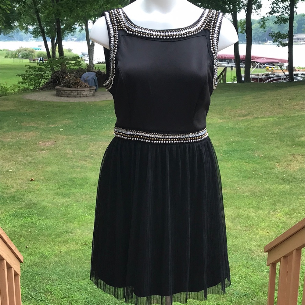 Embellished little black dress 11